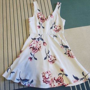 Flowered Semi-Formal Dress